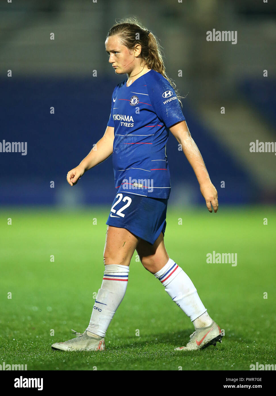 Chelsea Women's Erin Cuthbert au cours de la Women's Champions League premier match aller à Kingsmeadow, Londres Banque D'Images