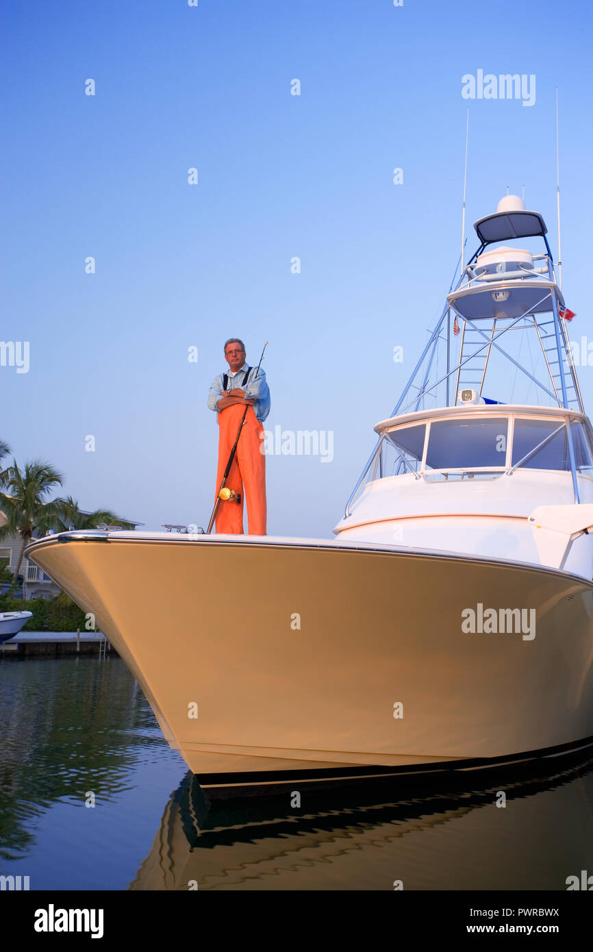 La pêche en haute mer au large de Key West, Floride, USA Banque D'Images