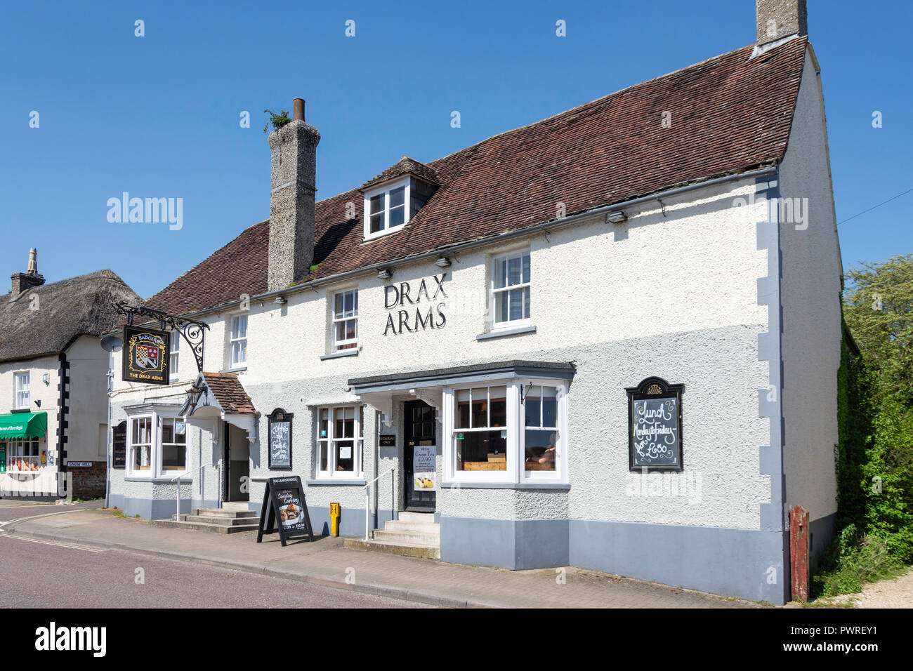 Le Drax Arms Pub, West Street, Bere Regis, dans le Dorset, Angleterre, Royaume-Uni Banque D'Images