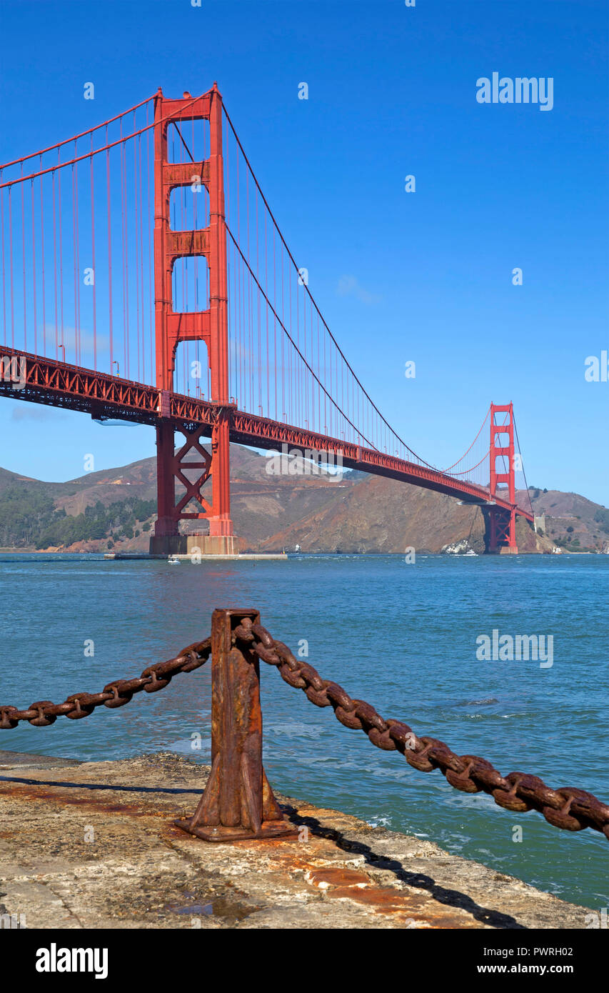 Golden Gate Bridge à San Francisco, Californie Banque D'Images