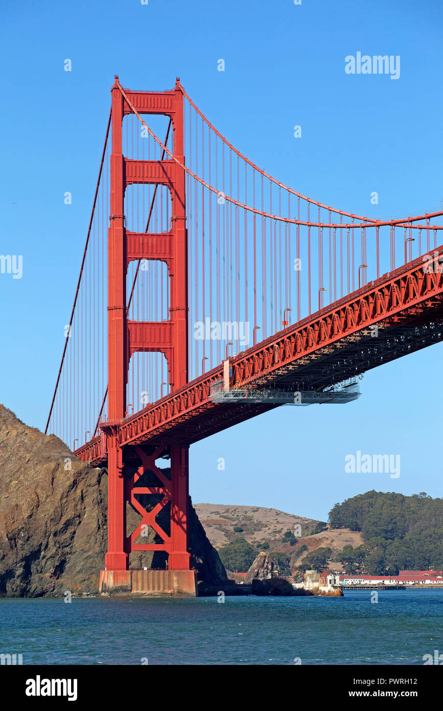 Golden Gate Bridge à San Francisco, Californie Banque D'Images
