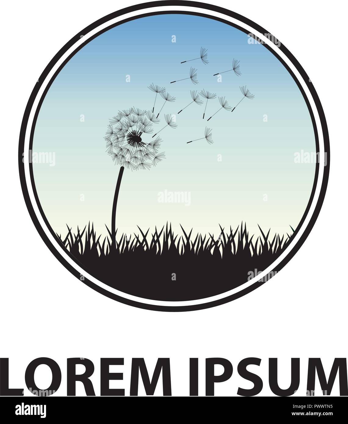 Pissenlit fleur, vector Illustration de Vecteur