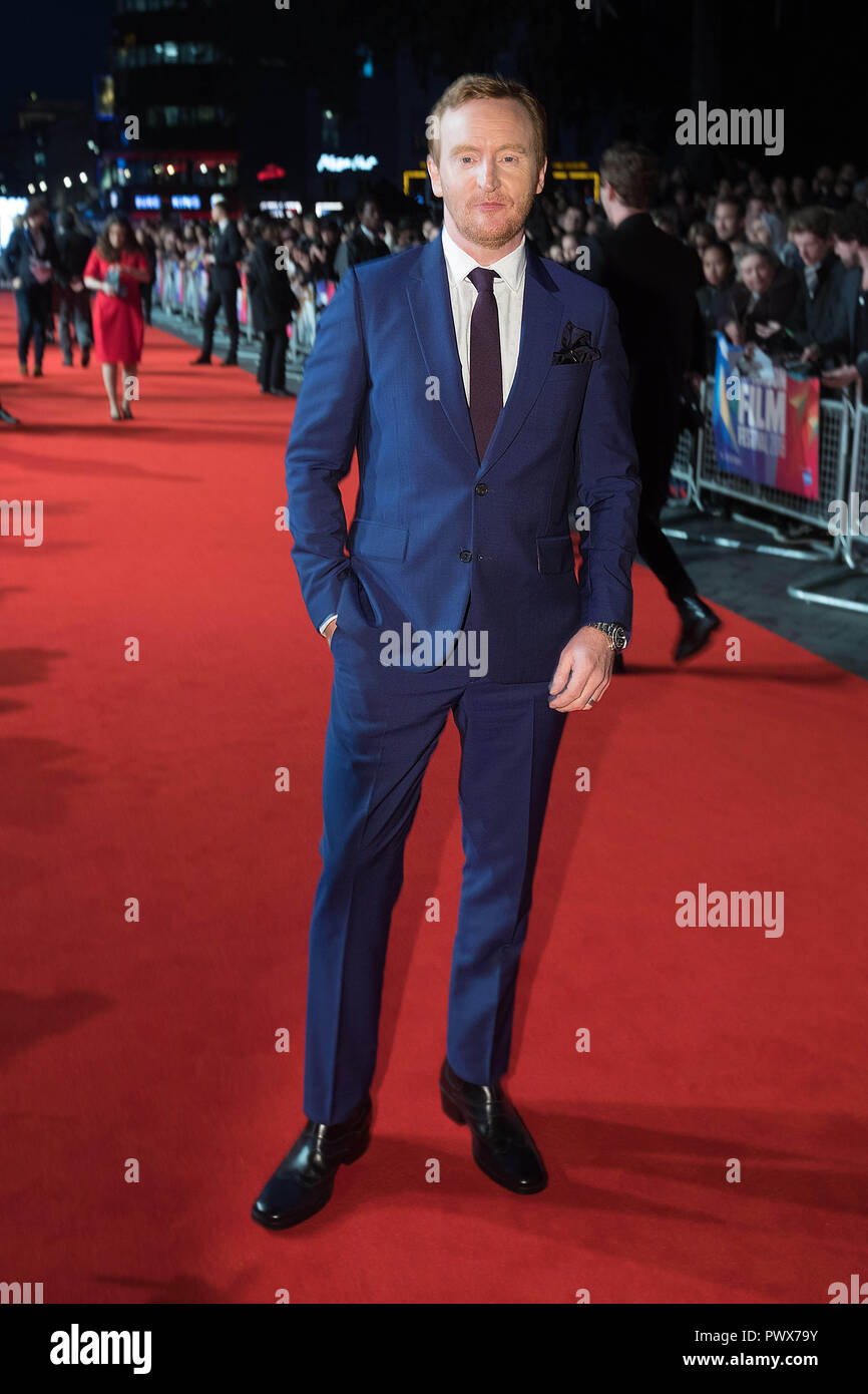 Tony Curran arrive à la première européenne de proscrire le roi au Cineworld, Leicester Square pour la 62e BFI London Film Festival. ASSOCIATION DE PRESSE Photo. Photo date : mercredi 17 octobre, 2018. Banque D'Images