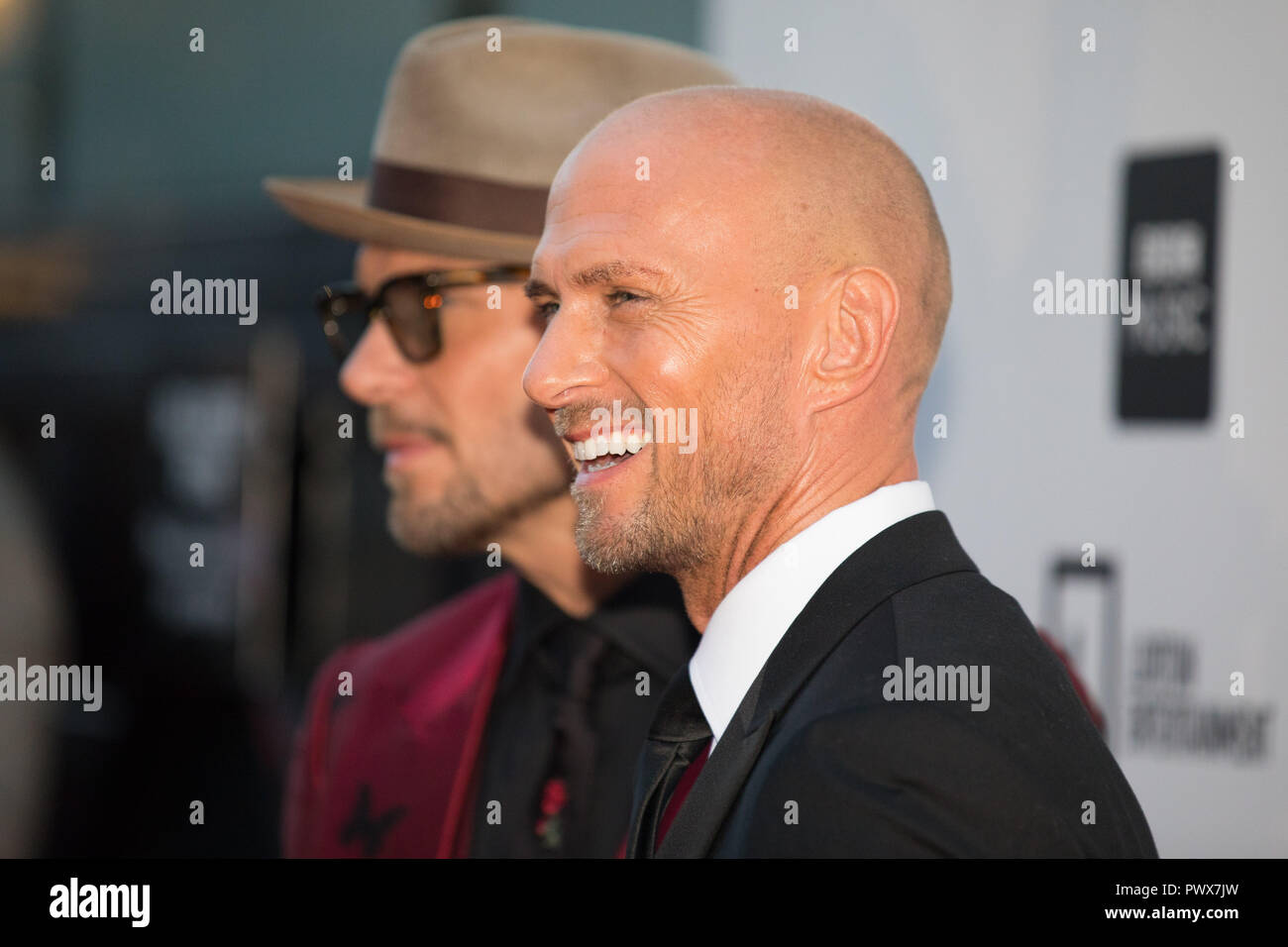 Matt et Luke Goss arrive à la première UK de après les Cris s'arrête à la BFI Southbank pour la 62e session de BFI London Film Festival. ASSOCIATION DE PRESSE Photo. Photo date : mercredi 17 octobre, 2018. Crédit photo doit se lire : David Parry/PA Wire Banque D'Images