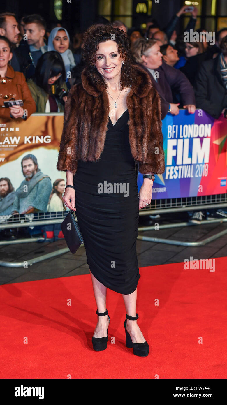 Gillian Berrie assiste à la 'Outlaw King' premiere at the BFI London Film Festival. Banque D'Images