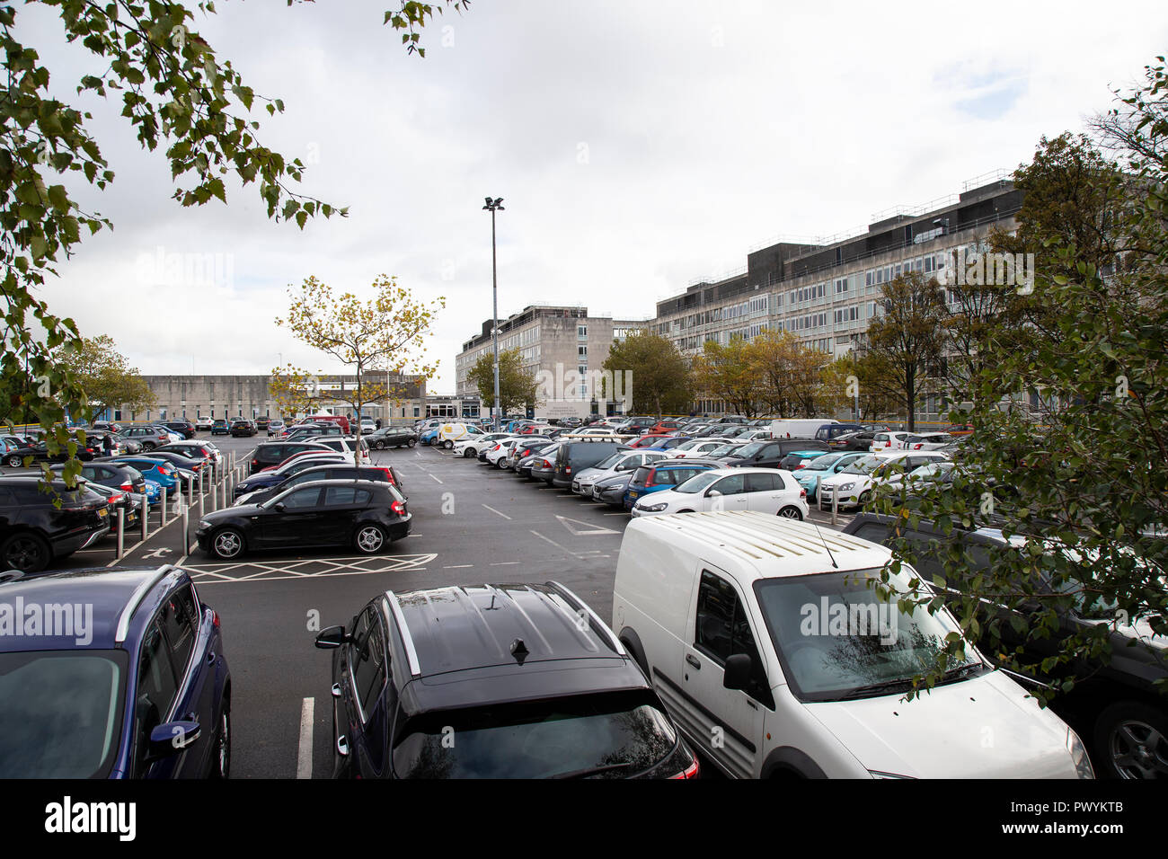 Huddersfield Royal Infirmary parking de l'hôpital West Yorkshire, Royaume-Uni Banque D'Images