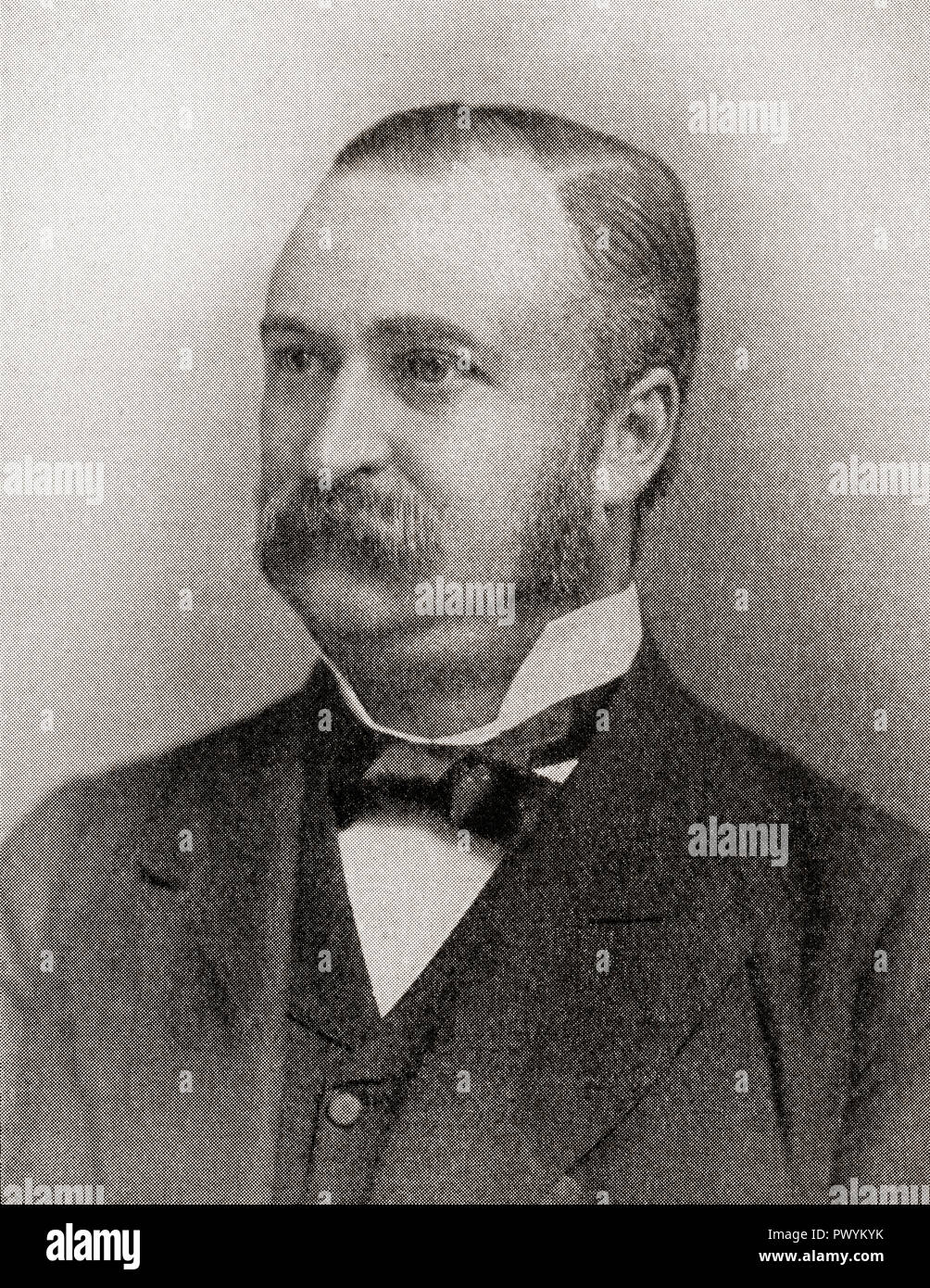 Sir John Blundell Maple, 1 baronnet, 1845 - 1903. Anglais business magnate,  propriétaire du fabricant de meubles Maple & Co. à partir de l'encyclopédie  d'affaires et Conseiller juridique, publié en 1920 Photo Stock - Alamy