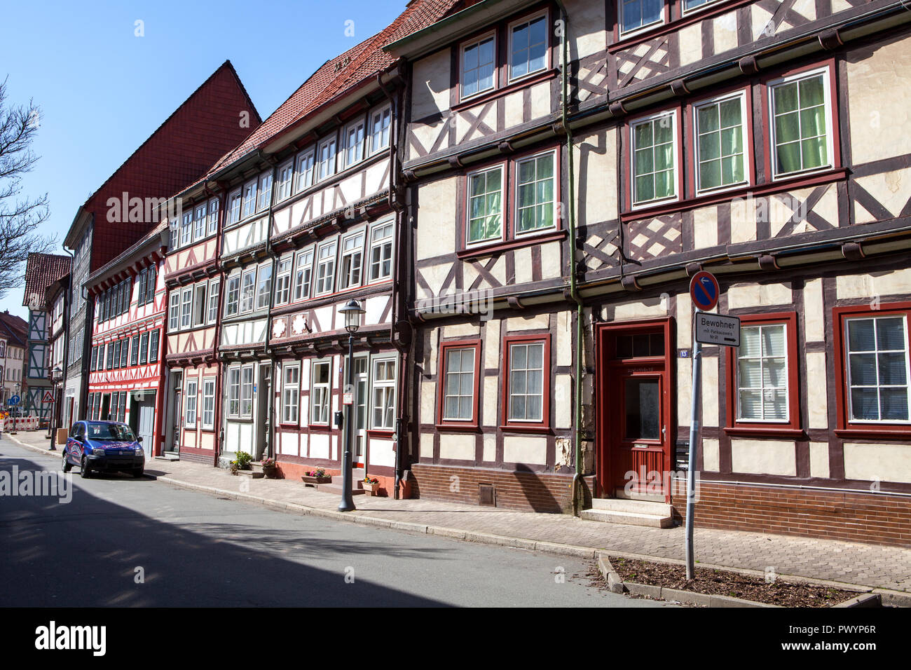 Maisons à colombages, Duderstadt, Basse-Saxe, Allemagne, Europe Banque D'Images