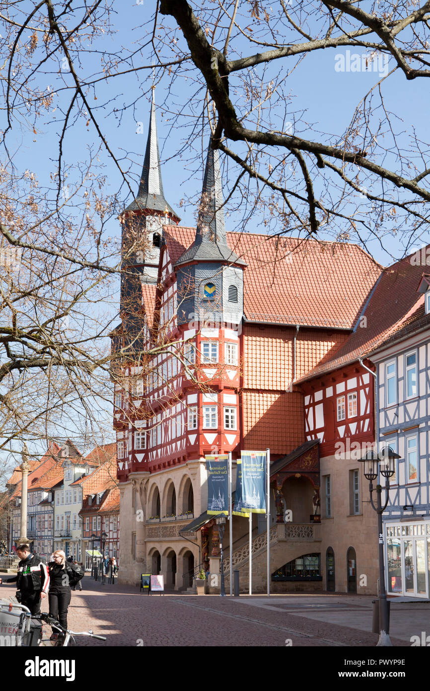 Mairie, Duderstadt, Basse-Saxe, Allemagne, Europe Banque D'Images