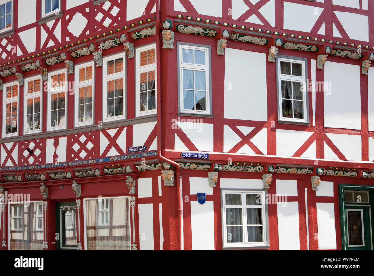 Maisons à colombages, Duderstadt, Basse-Saxe, Allemagne, Europe Banque D'Images