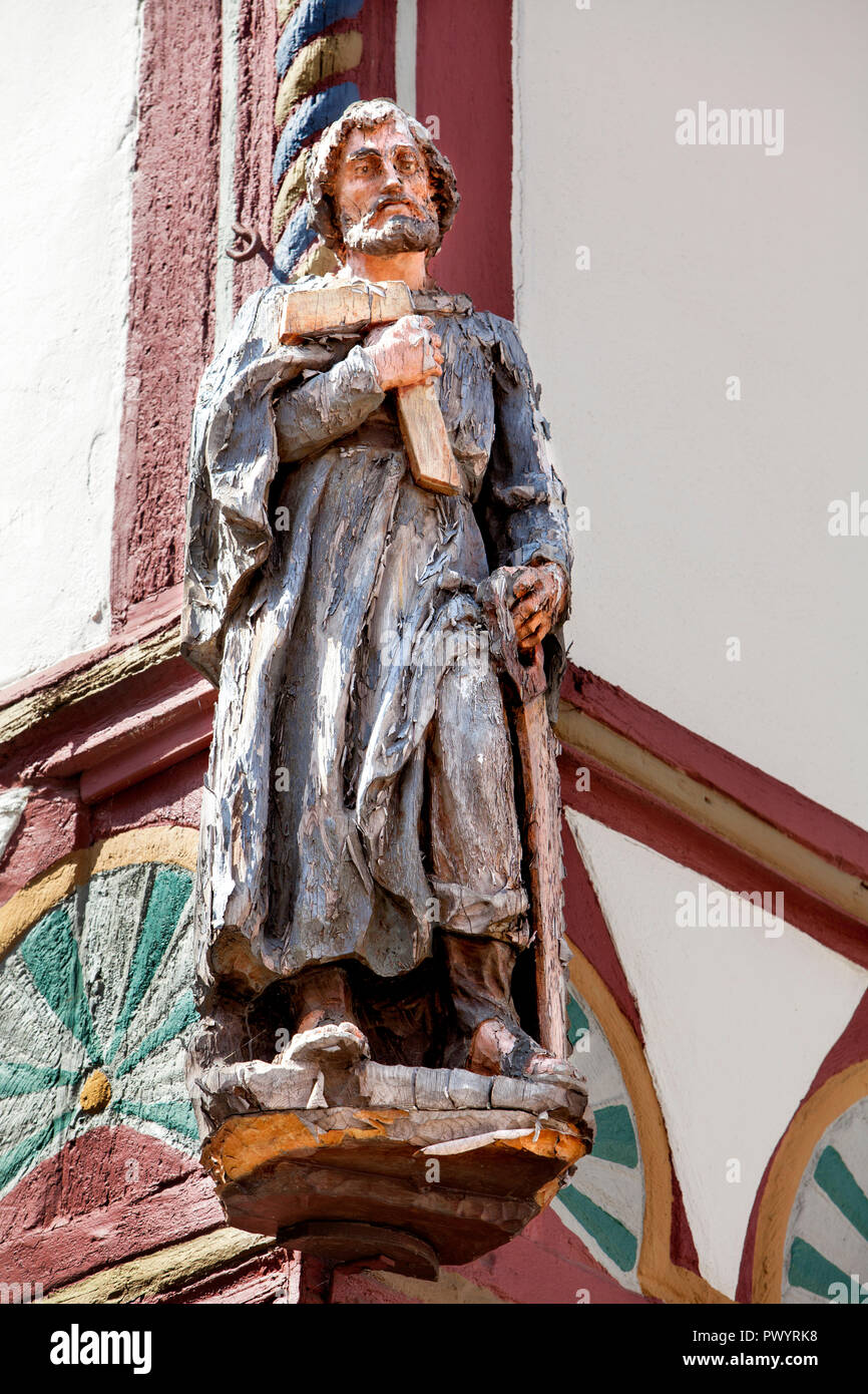 Saint Joseph, Joseph le charpentier, Duderstadt, Basse-Saxe, Allemagne, Europe Banque D'Images