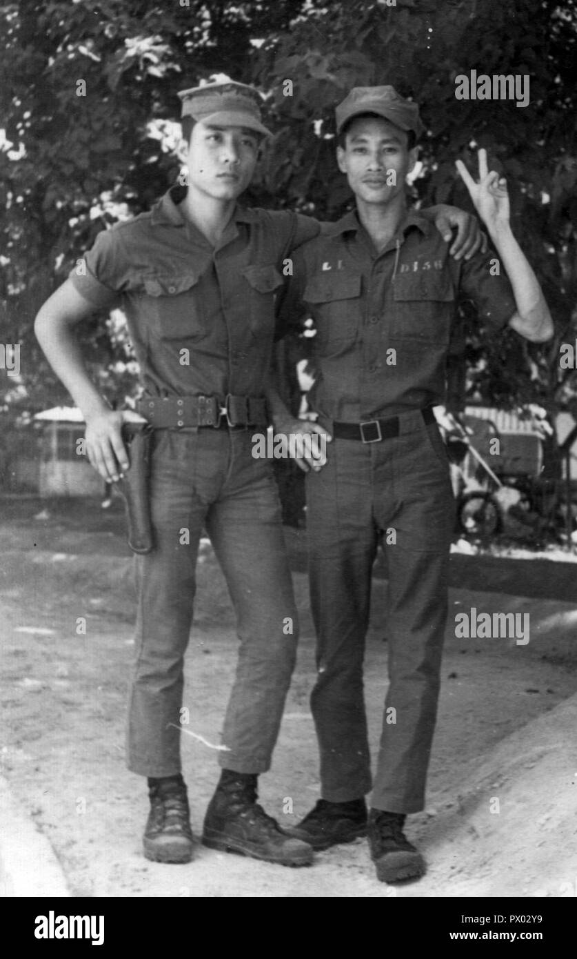 Guerre du Vietnam Vietnam République de la RVN soldats Banque D'Images