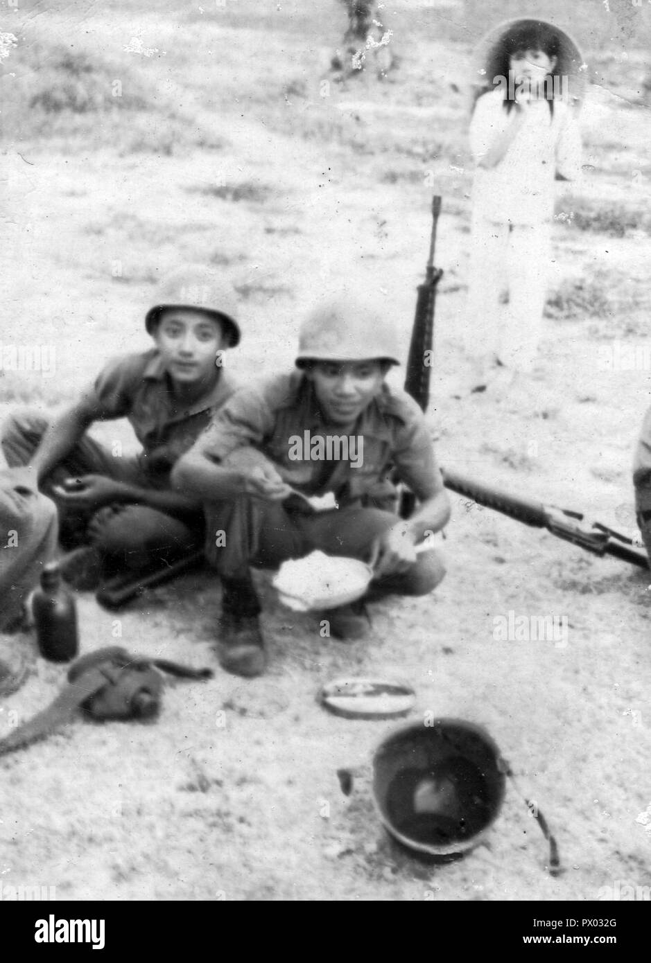 Guerre du Vietnam Vietnam République de la RVN soldats Banque D'Images