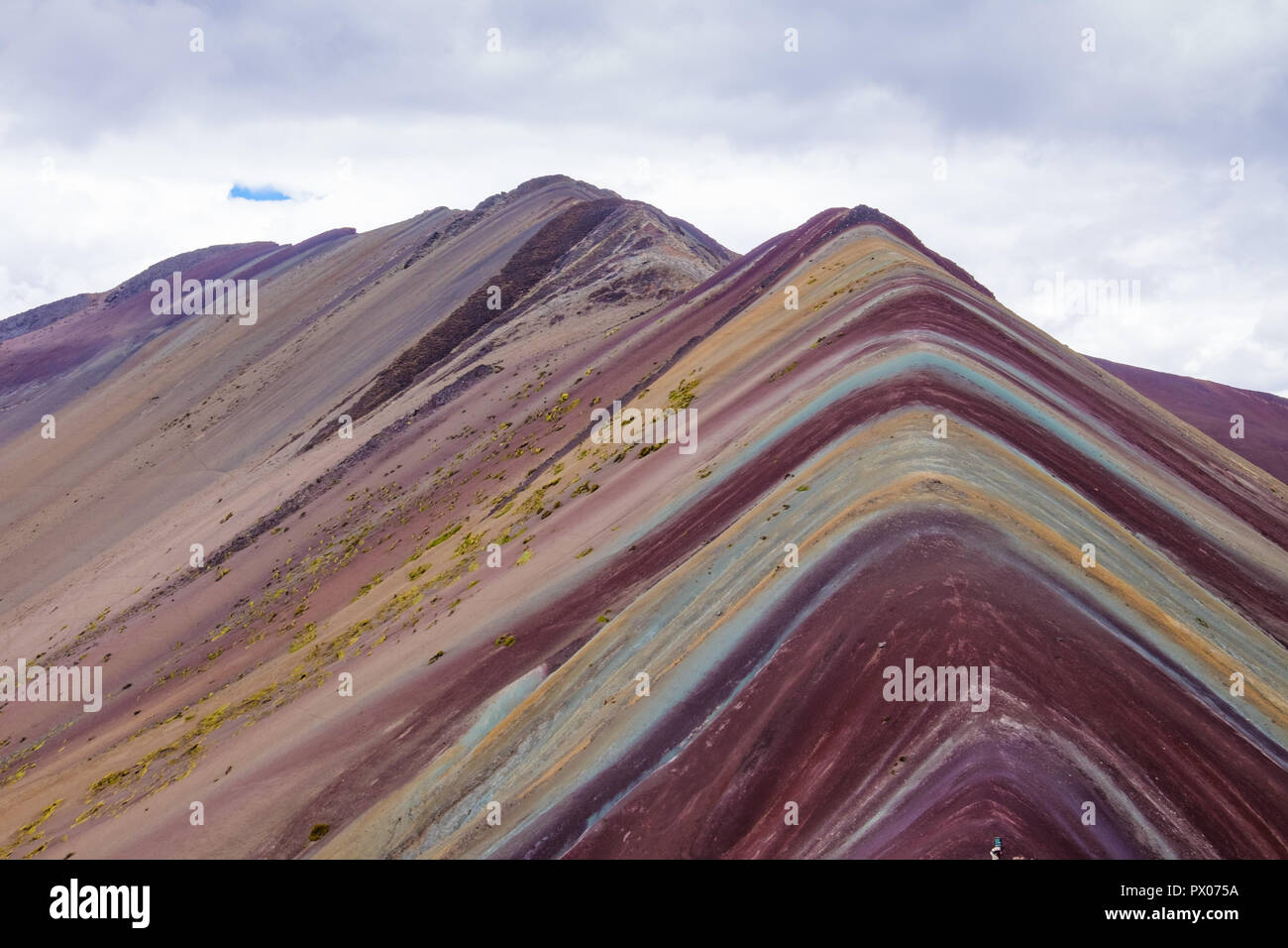 VINICUNCA ou RAINBOW MOUNTAIN - région de Cuzco - Pérou Banque D'Images