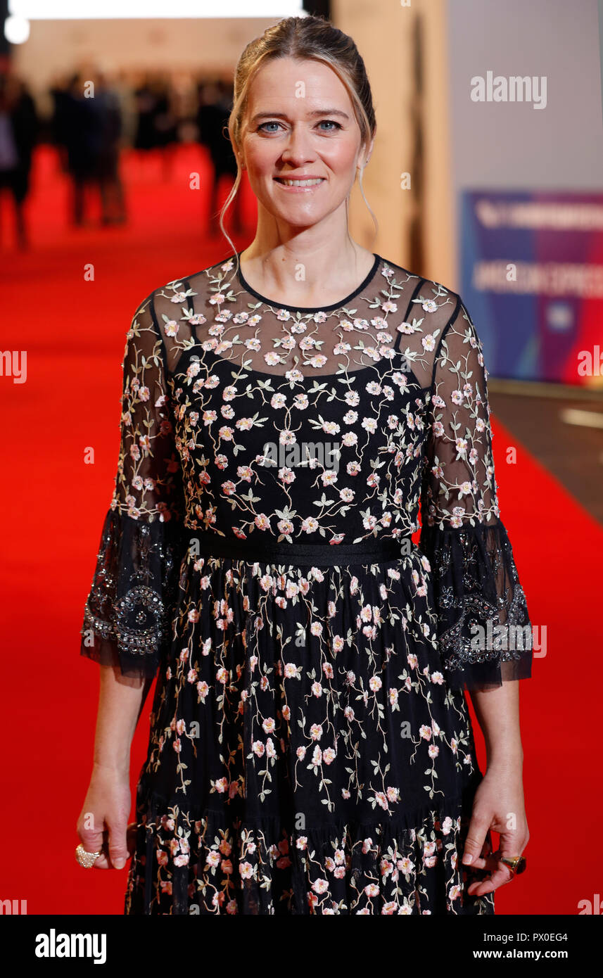 Edith Bowman participant à la UK premiere du favori à la BFI Southbank pour la 62e session de BFI London Film Festival. Banque D'Images