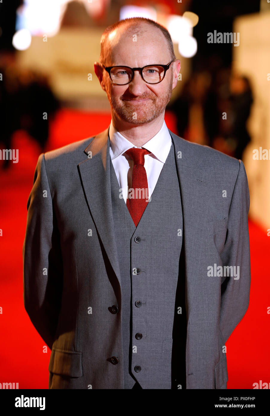 Mark Gatiss UK assistant à la première du favori dans la BFI Southbank pour le 62e Festival du Film de Londres BFI Banque D'Images