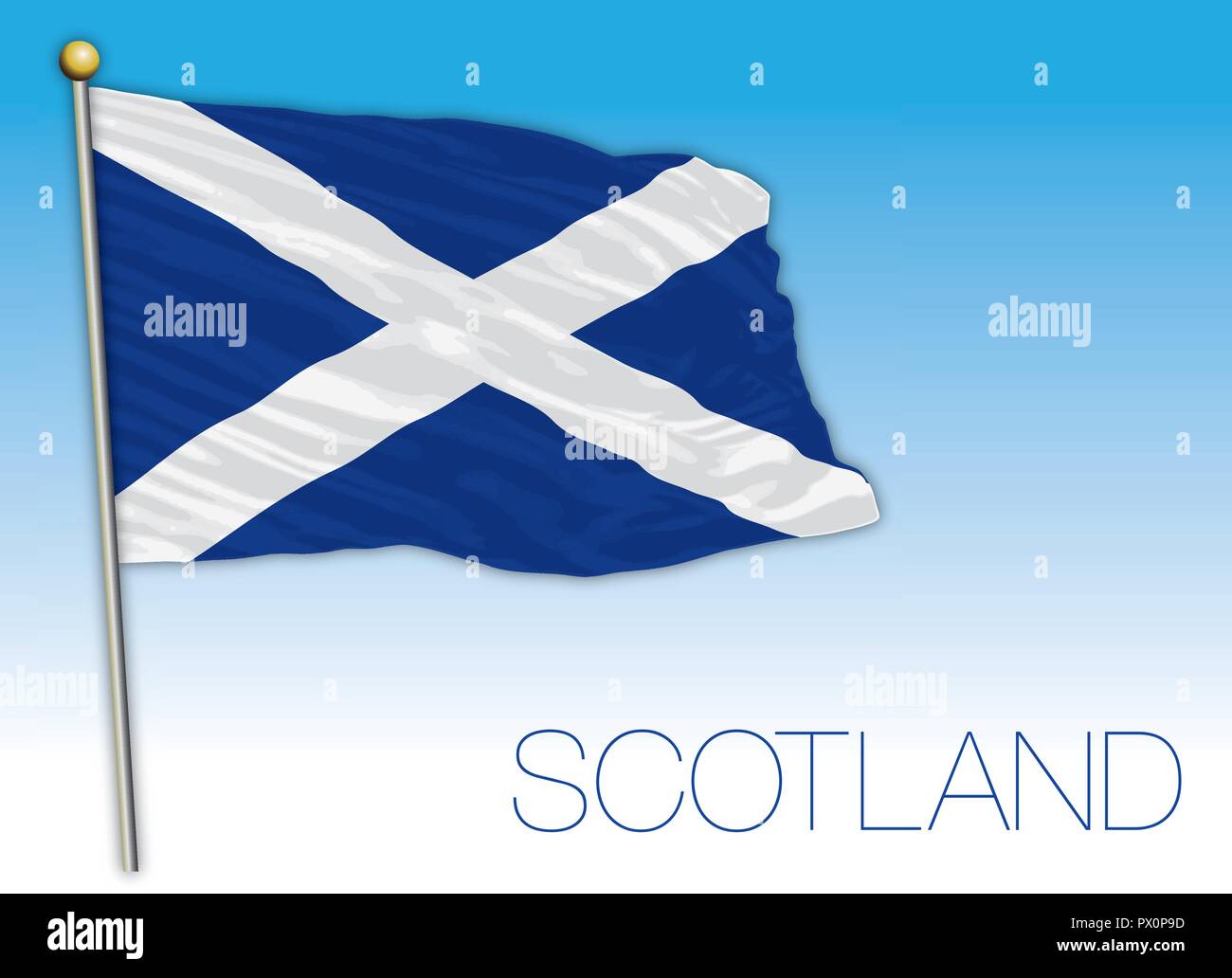 Drapeau Ecosse, Royaume-Uni, vector illustration Illustration de Vecteur