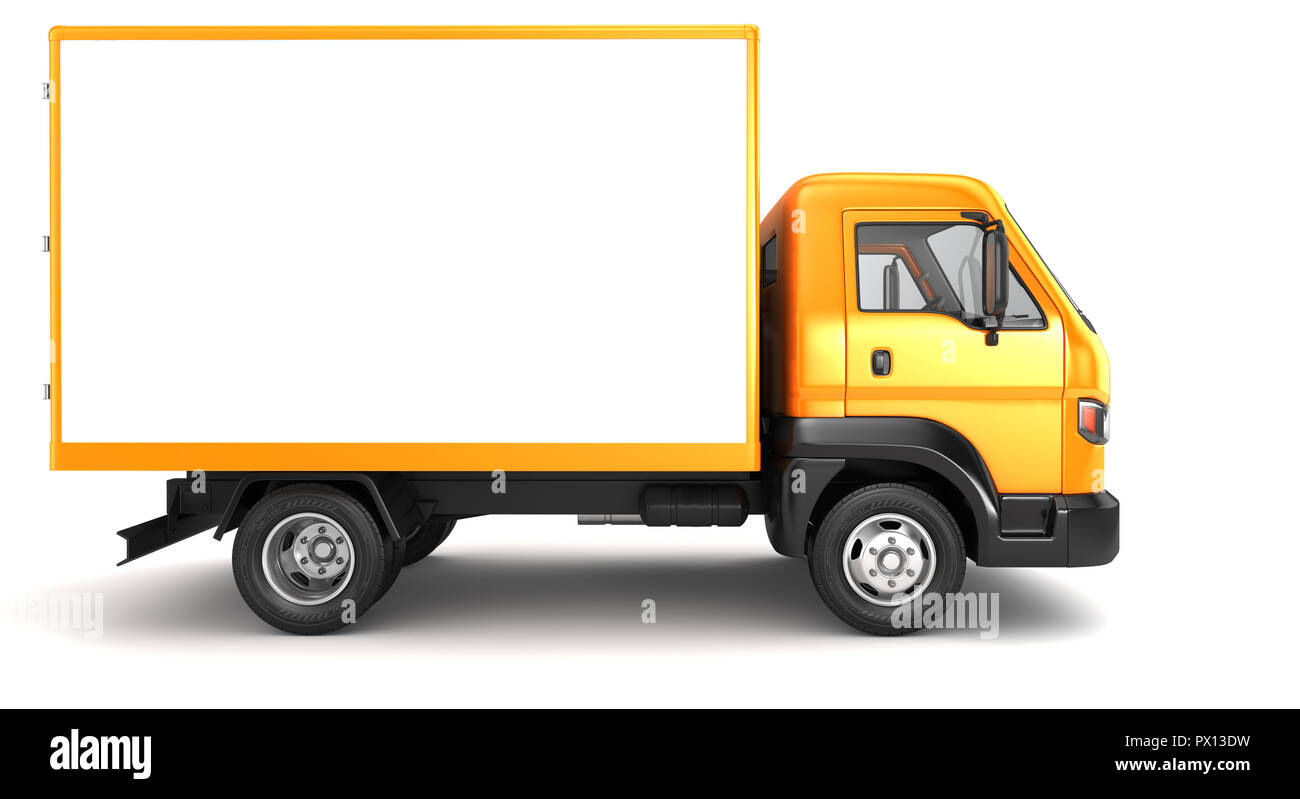 Fort truck isolated on white. 3D illustration Banque D'Images