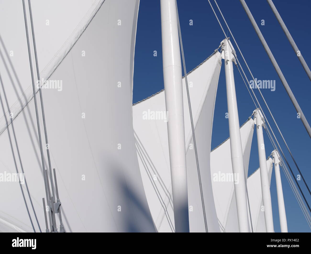 Les voiles - Canada Place, le port de Vancouver, Vancouver, BC, Canada, Brian Martin RMSF, grande taille du fichier Banque D'Images