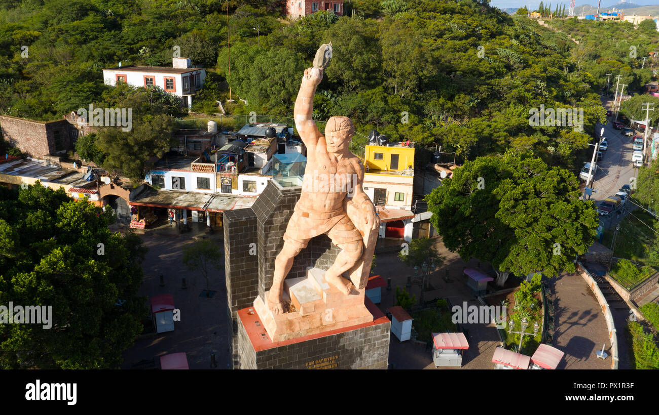 Monumento al Pipila, Statue de al Pipila, Guanajuato, Mexique Banque D'Images