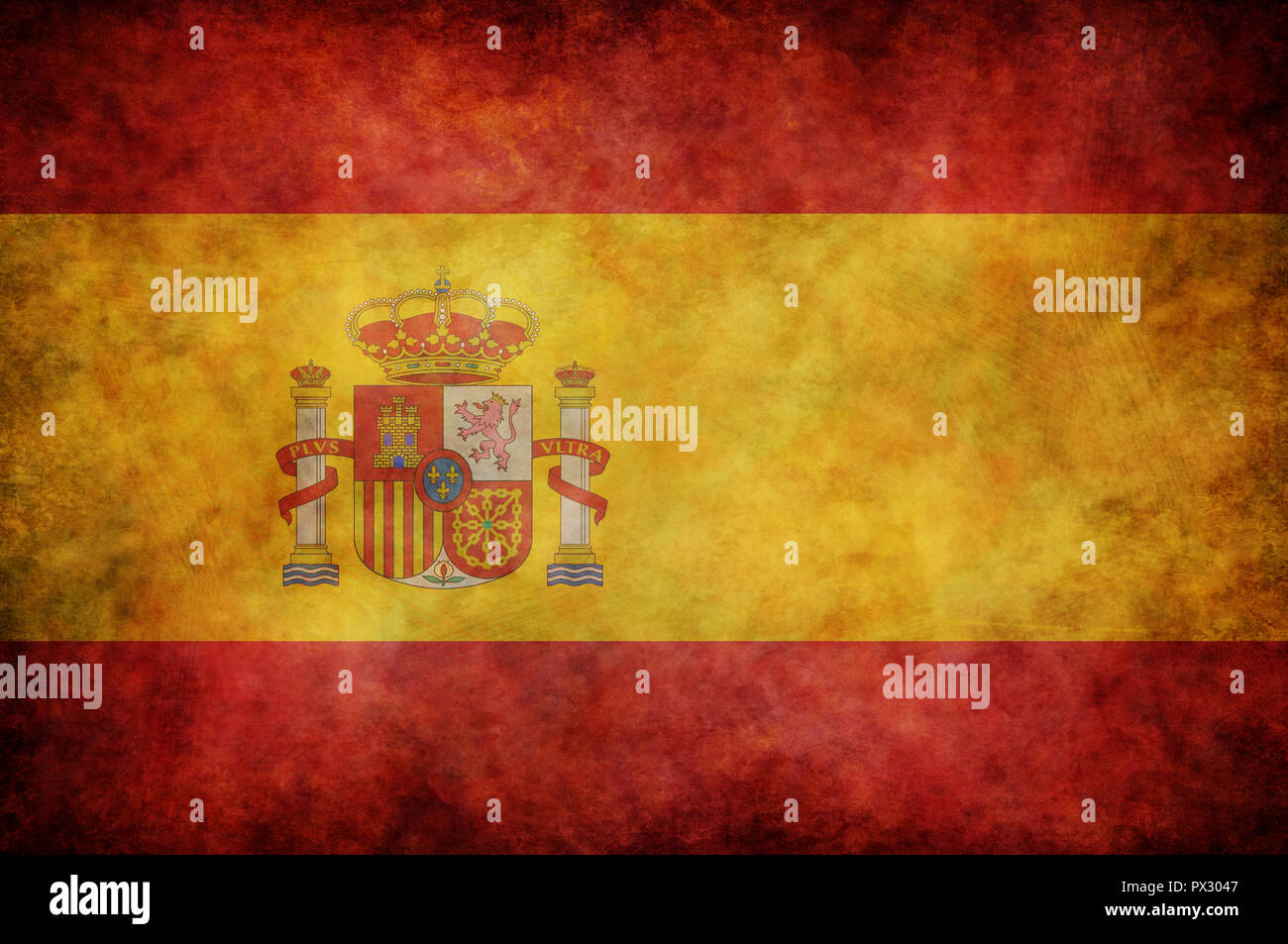 Grunge drapeau espagne Banque D'Images
