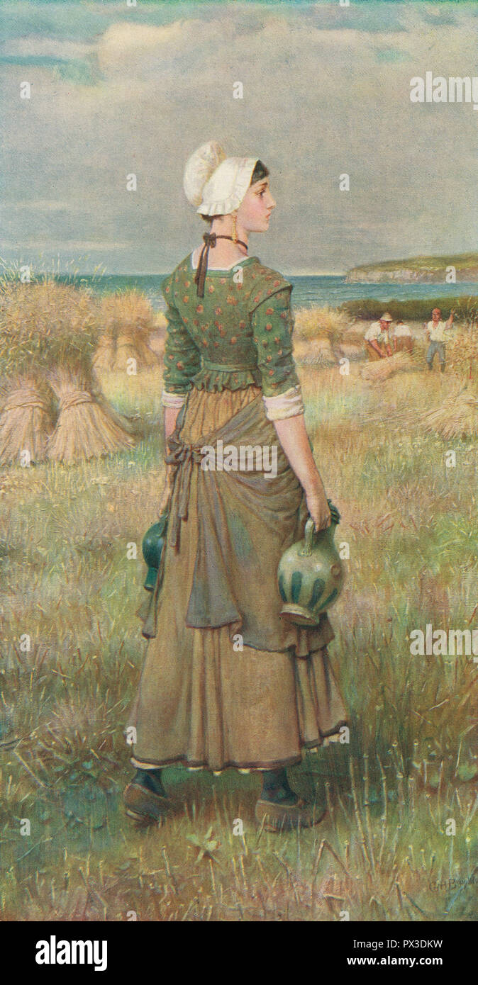 Evangeline par George Henry Boughton (1833-1905). Banque D'Images