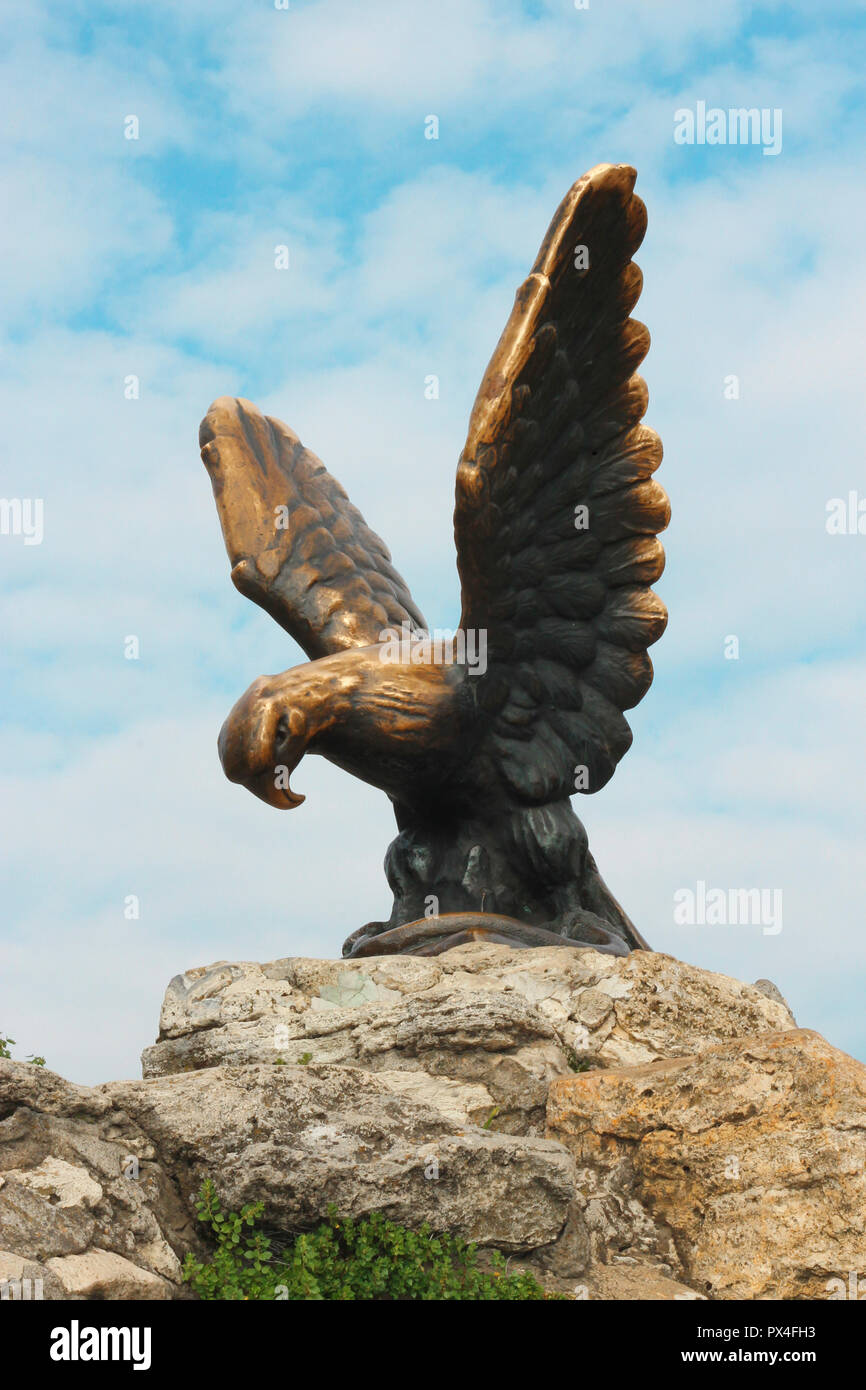 L'aigle. Pyatigorsk emblème. Caucase du Nord landmarks Banque D'Images