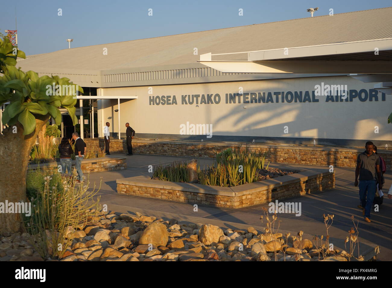 Internationaler Flughafen, Hosea Kutako de Windhoek, Namibie Banque D'Images