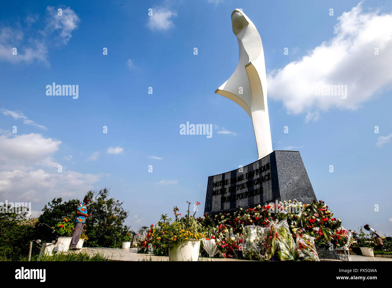 Notre Dame d'Afrique sanctuaire catholique, Abidjan, Côte d'Ivoire. Banque D'Images