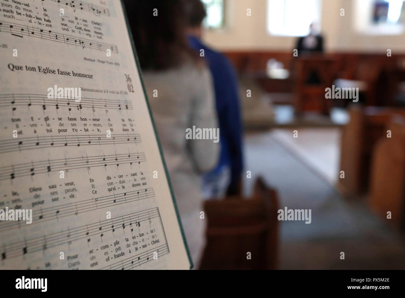 Du dimanche. Chamonix. La France. Banque D'Images