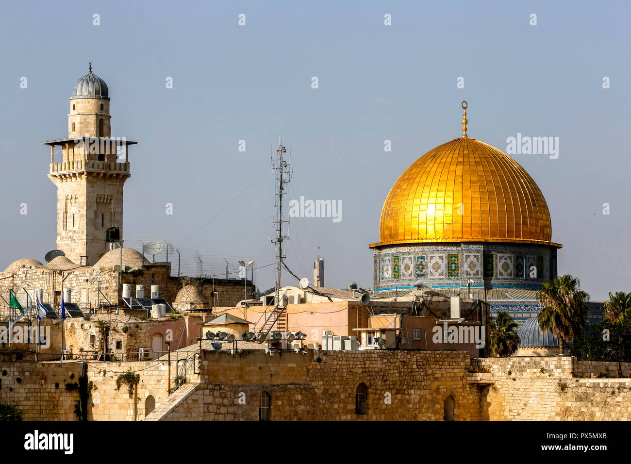 Dôme du Rocher, Jérusalem. Israël. Banque D'Images