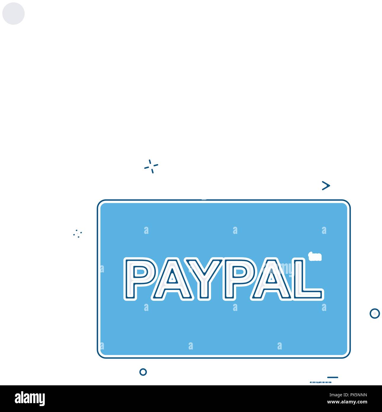 Carte Paypal icône concevoir Illustration de Vecteur
