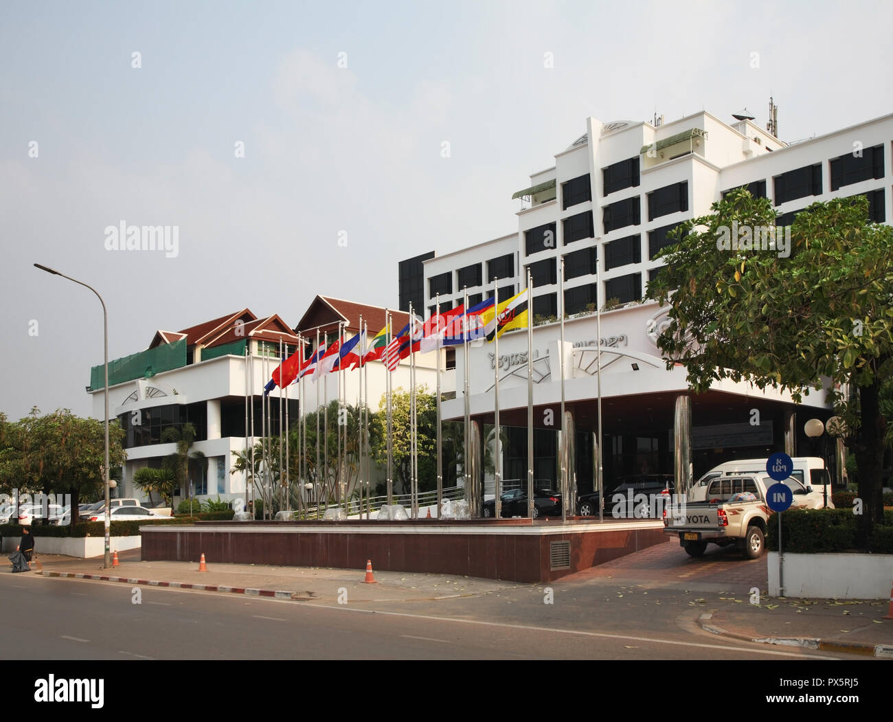 Hôtel Lao Plaza à Vientiane. Laos Banque D'Images