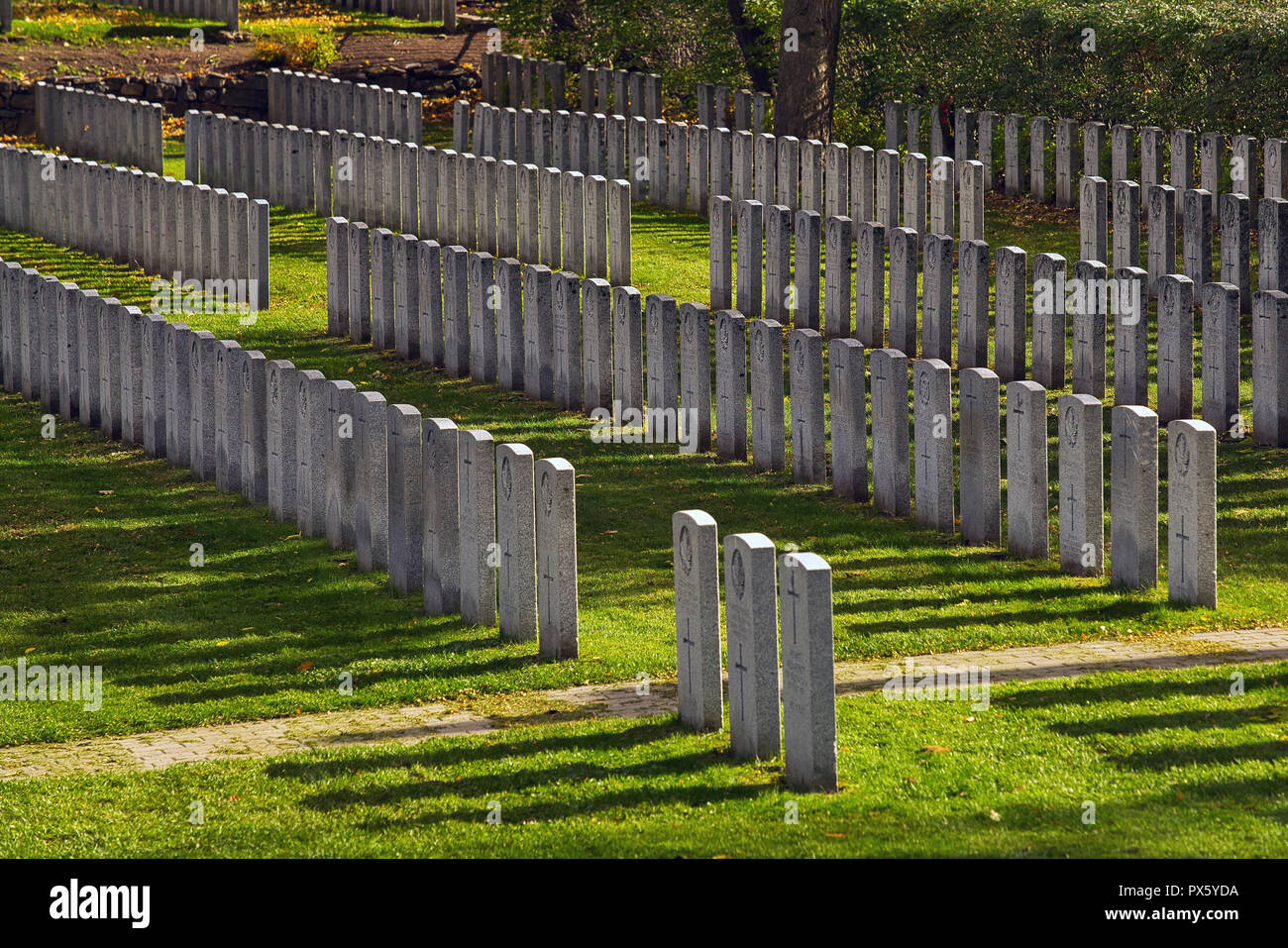 Montréal,Canada,18 octobre,2018.soldats tombes dans le cimetière de guerre.Credit:Mario Beauregard/Alamy Live News Banque D'Images