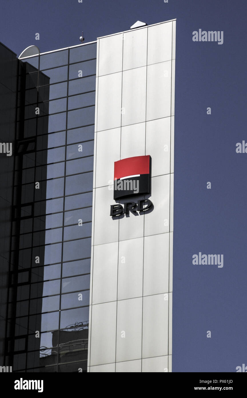 Brasov, BRD-Bank, Banca Romana de Dezvoltare, Roumanie, Transsilvania Banque D'Images