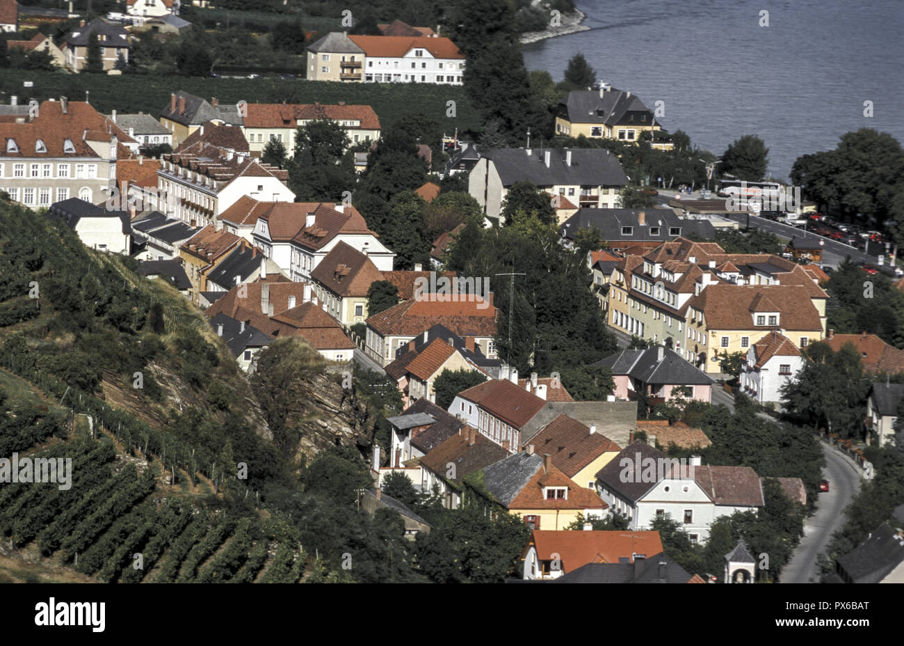 Spitz Village à Wachau, Autriche, Basse Autriche, Wachau, Spitz Banque D'Images