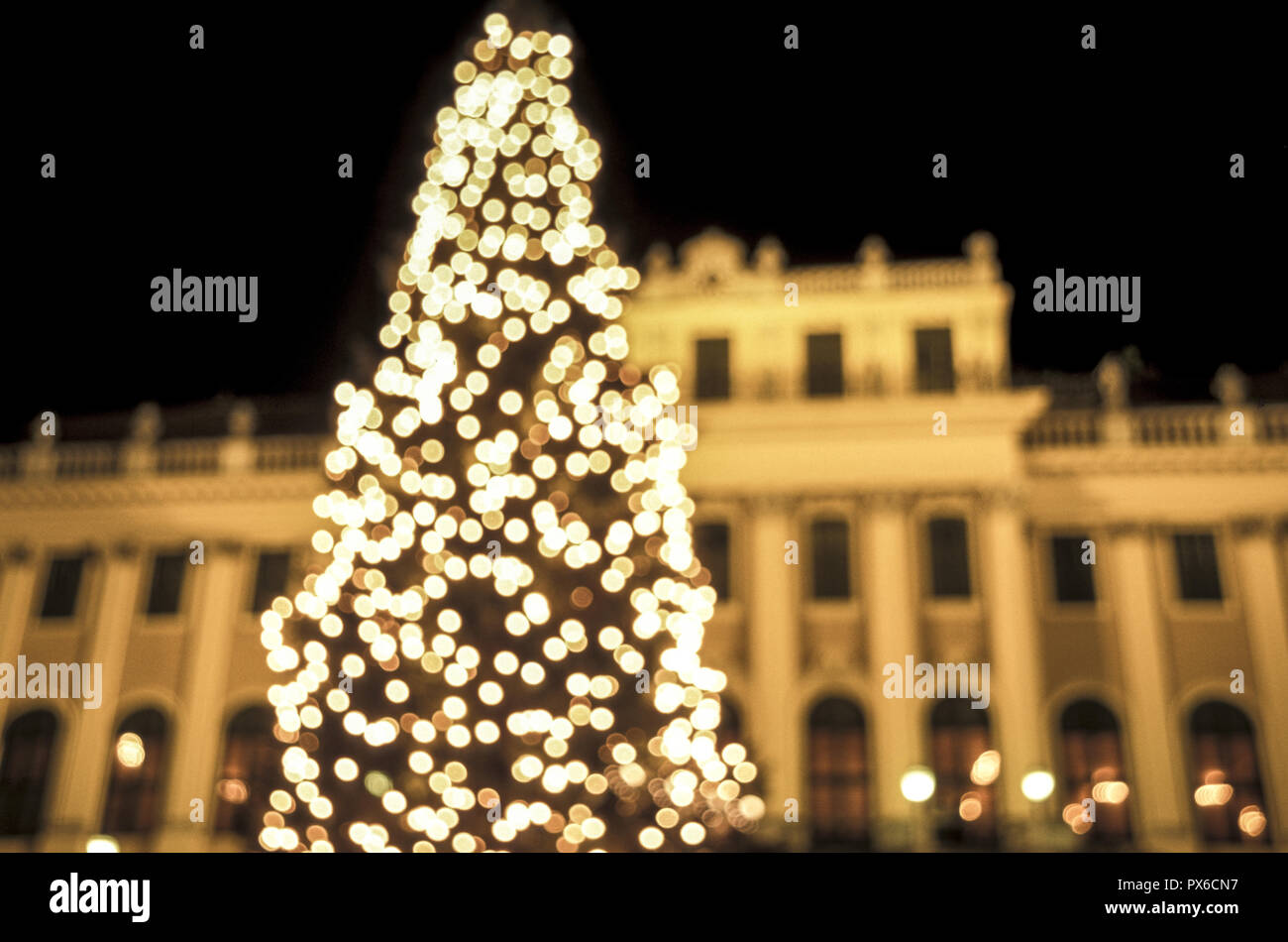 Marché de Noël au château de Schönbrunn, l'Autriche, Vienne, 13, district de Albacete. Banque D'Images