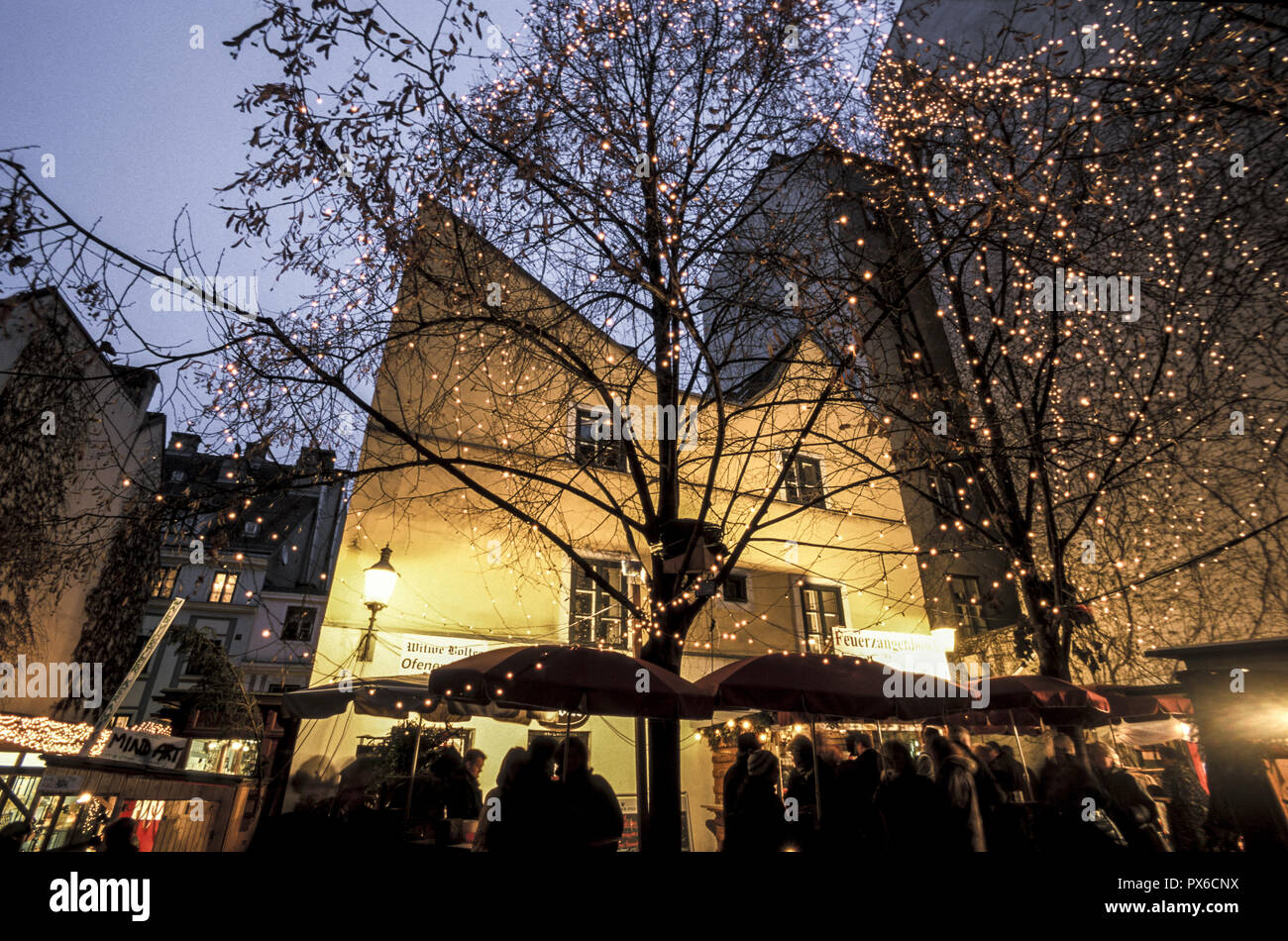 Marché de Noël à Spittelberg à Vienne, Autriche, Vienne, 7. District, Spittelberg Banque D'Images