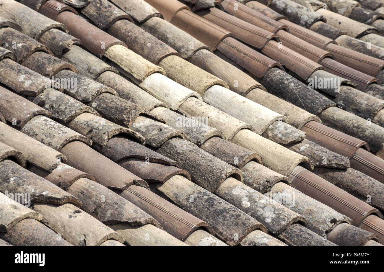 Tuiles de toit Banque D'Images