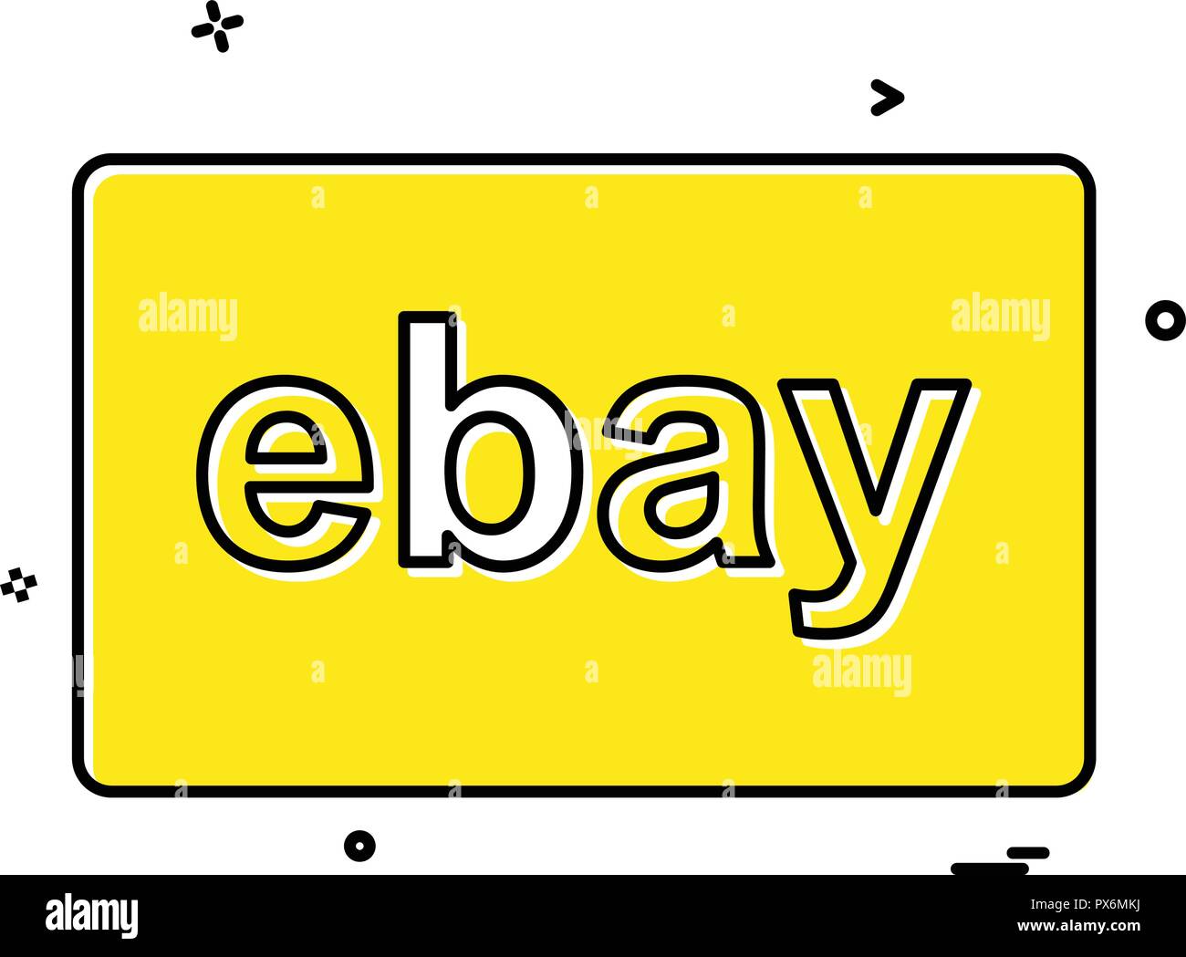 Vecteur de conception carte d'Ebay Illustration de Vecteur