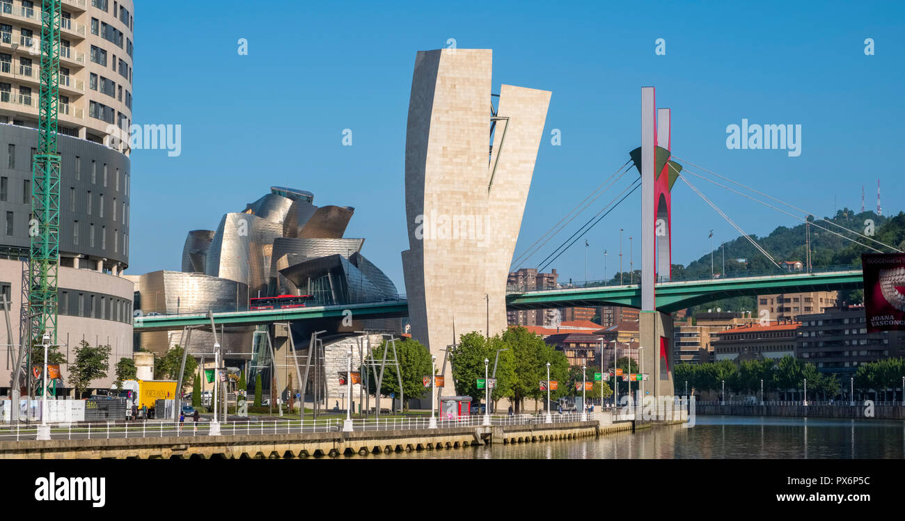 Le centre de Bilbao, Espagne, Europe Banque D'Images