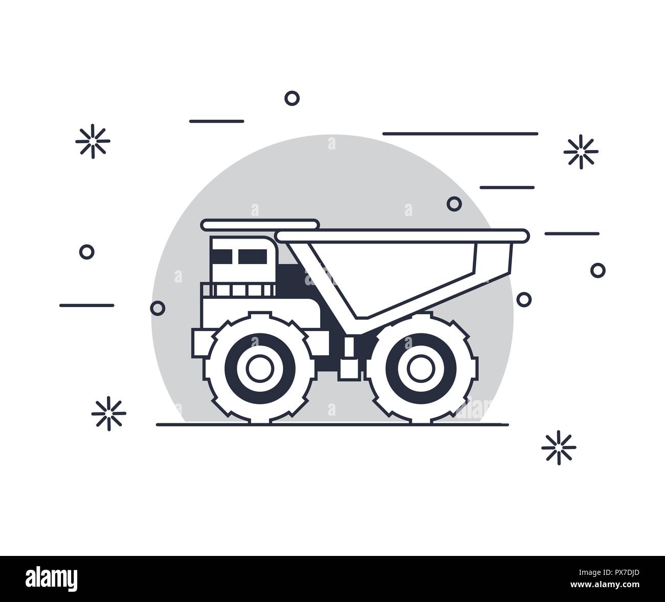 Véhicule camion benne Illustration de Vecteur