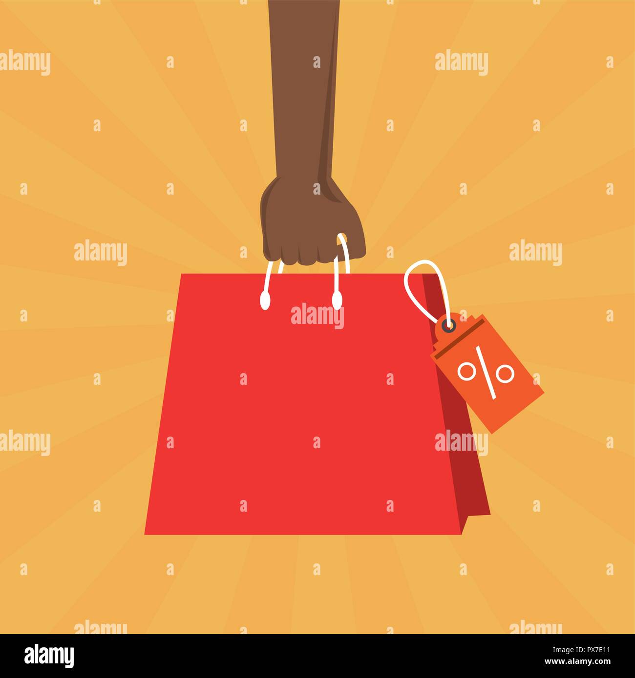 Shopping discount vente Illustration de Vecteur