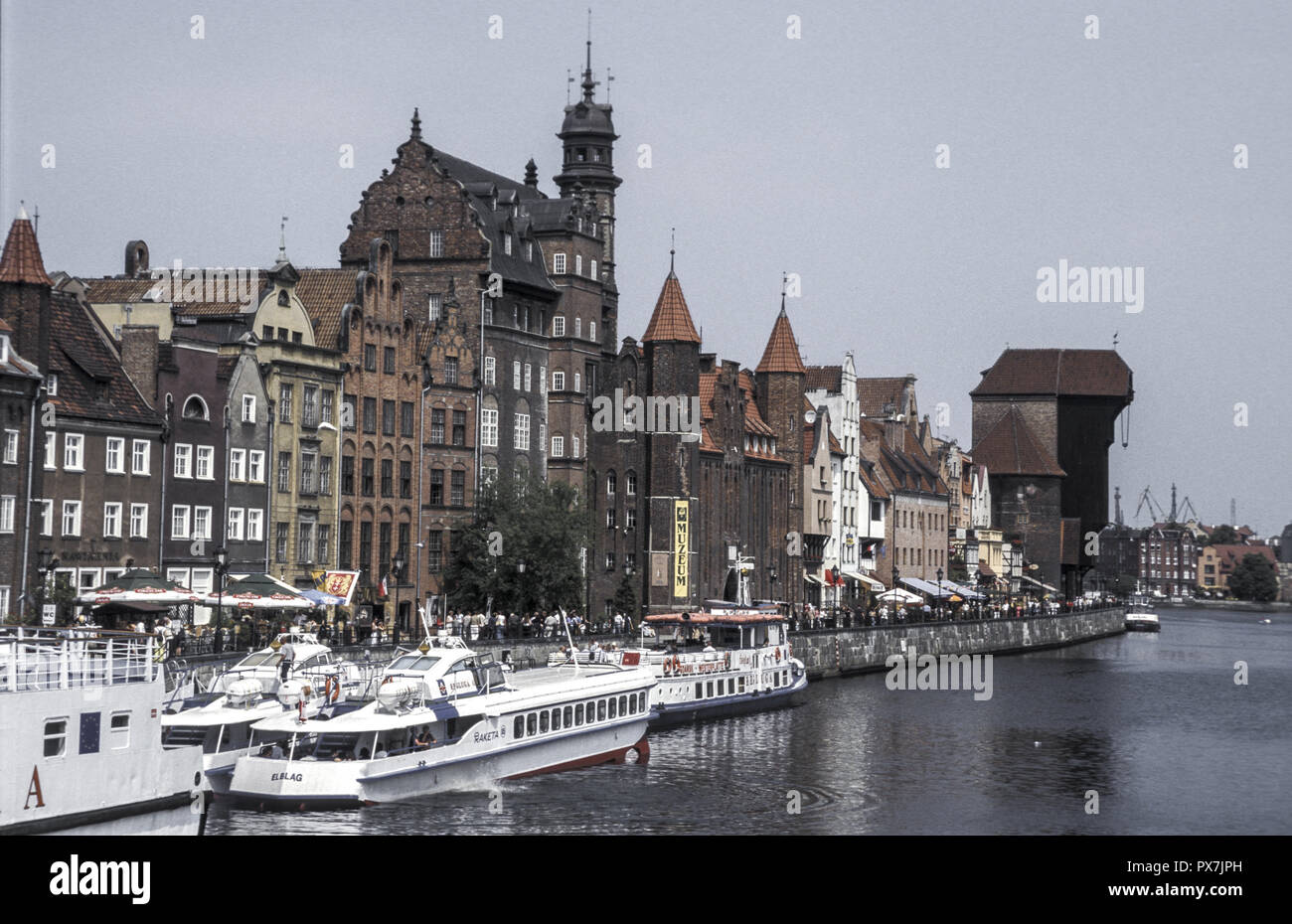 Gdansk, promenade, gate, Pologne, Pommern Banque D'Images