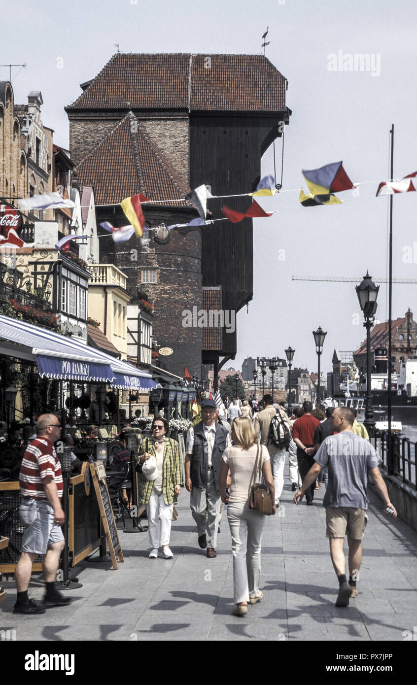 Gdansk, promenade, gate, Pologne, Pommern Banque D'Images