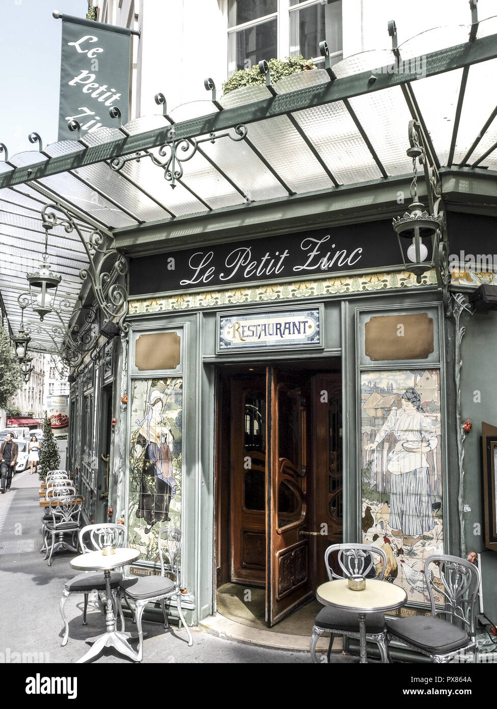 Paris, Restaurant, Le Petit Zinc, France Banque D'Images