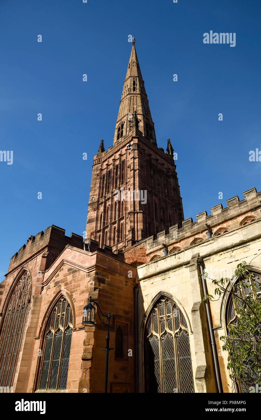 L'église Holy Trinity sur Cuckoo Lane, dans le centre-ville de Coventry UK Banque D'Images