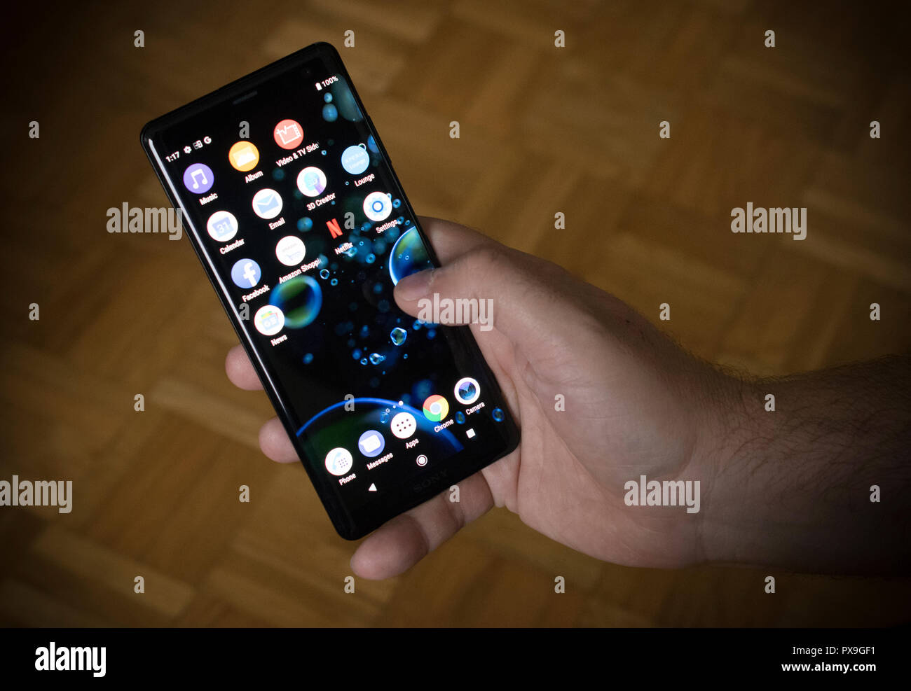 Belgrade, Serbie - 20 octobre 2018 : le smartphone Sony Xperia XZ3 Banque D'Images