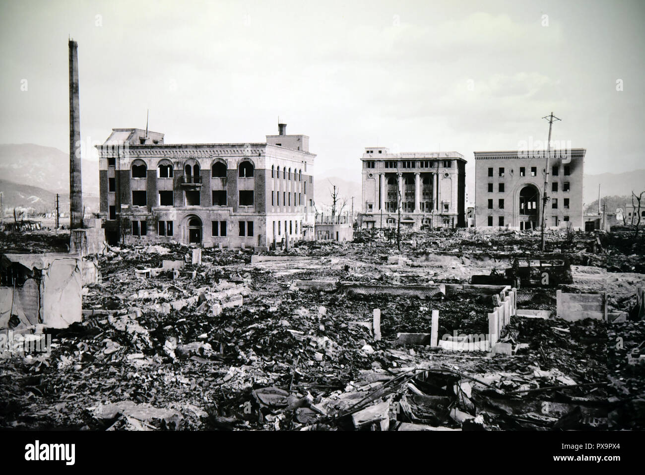 Hiroshima après la Bombe Atomique Banque D'Images