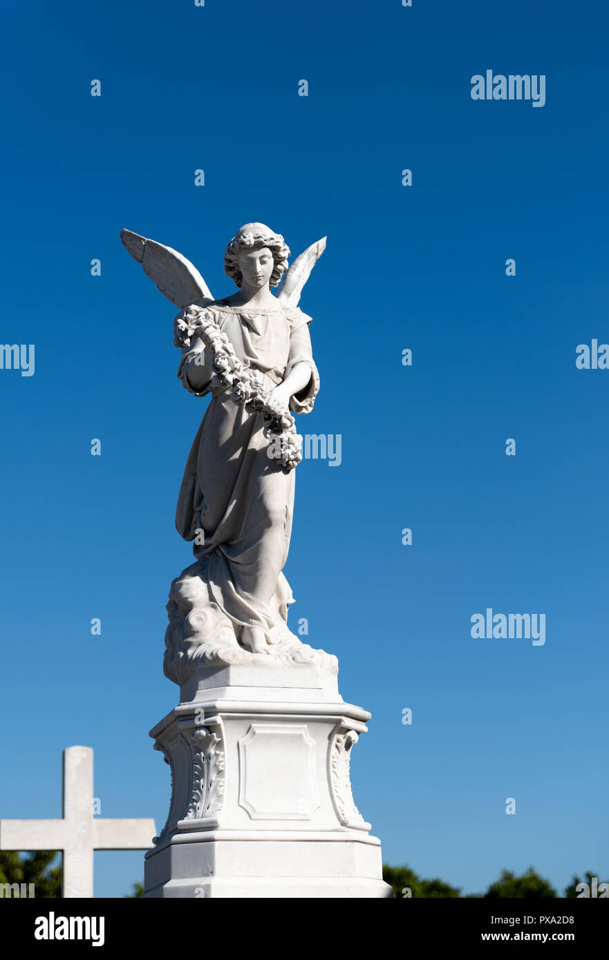 Le cimetière Cristóbal Colón à La Havane à Cuba. Banque D'Images